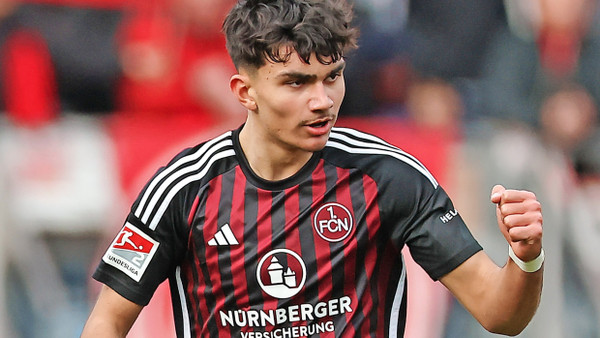 Teenager-Torjäger: Can Uzun jubelt über einen seiner Treffer für Nürnberg – in dieser Saison waren es schon 16.