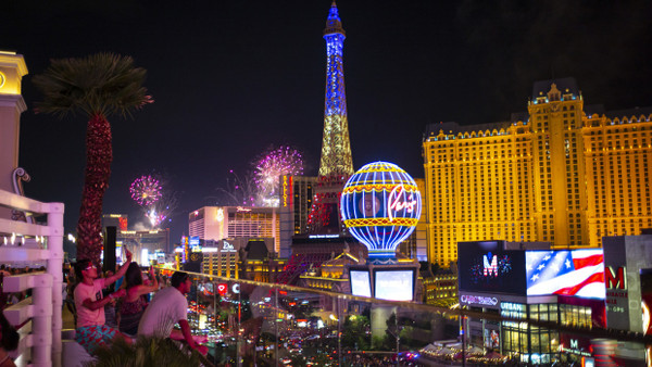 Party-Metropole: Las Vegas bei Nacht