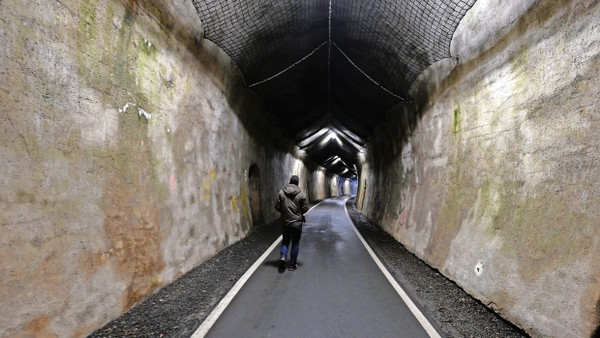 Tunnel near Freudenberg in North Rhine-Westphalia in Germany: Nearby, two girls allegedly killed a classmate.