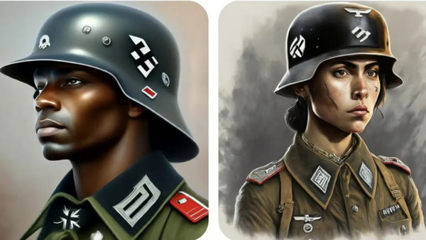 Eine Illustration der Gemini-KI zeigt einen schwarzen Wehrmachtssoldaten.