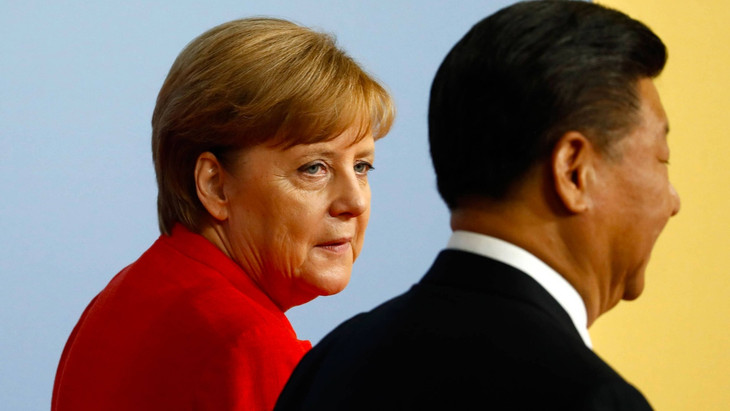 Andere Zeiten: Angela Merkel und Xi Jinping während des G-20-Treffens in Hamburg 2017.