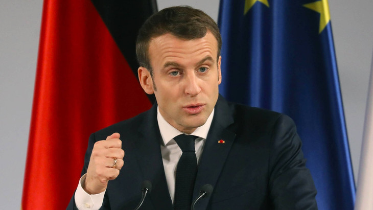 „Wir verlieren alle Glaubwürdigkeit in der Region“: Frankreichs Präsident Emmanuel Macron bei seiner Rede in Aachen