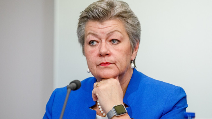 Ylva Johansson, die EU-Kommissarin für Inneres