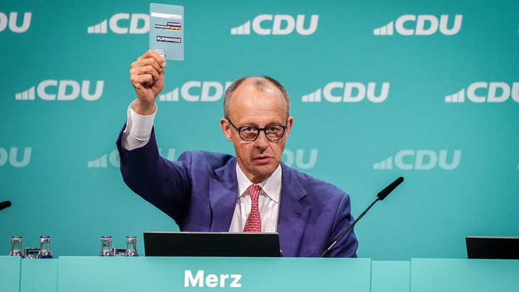 Friedrich Merz beim CDU-Parteitag in Berlin
