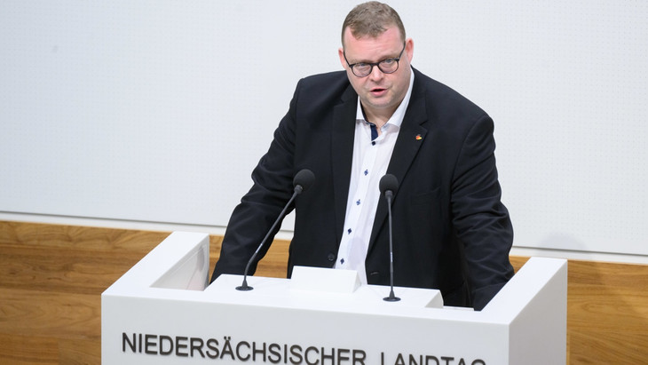 Ansgar Georg Schledde (AfD) im Dezember im Landtag Niedersachsen