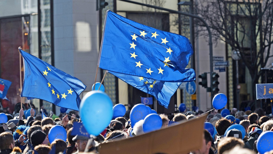 Werben für Gemeinsamkeit: Vor der Europawahl 2019 hatte Pulse of Europe nicht nur in Frankfurt für die europäische Idee demonstriert.