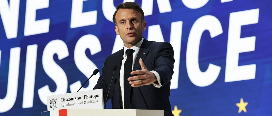 Der französische Präsident Emmanuel Macron hält am Donnerstag an der Pariser Sorbonne eine Rede über Europa.