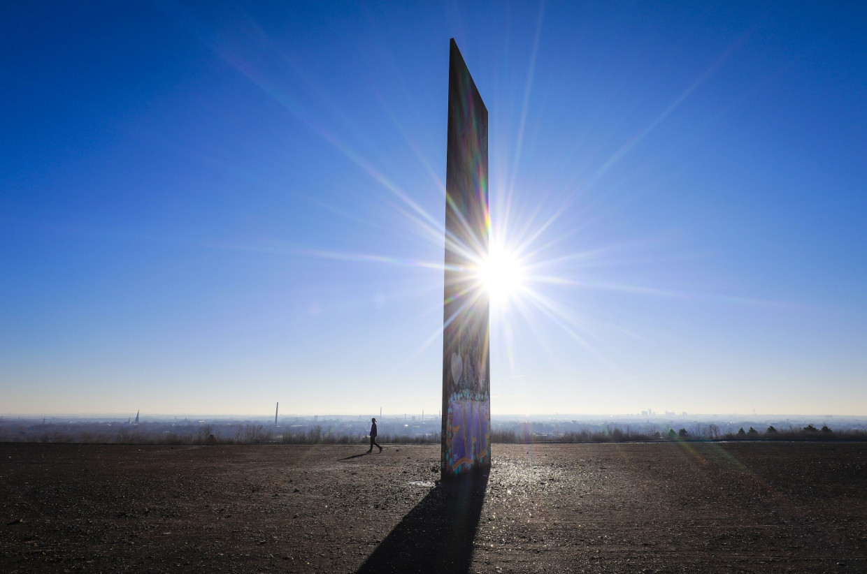 Richard Serras Bramme für das Ruhrgebiet in der Essener Schurenbachhalde