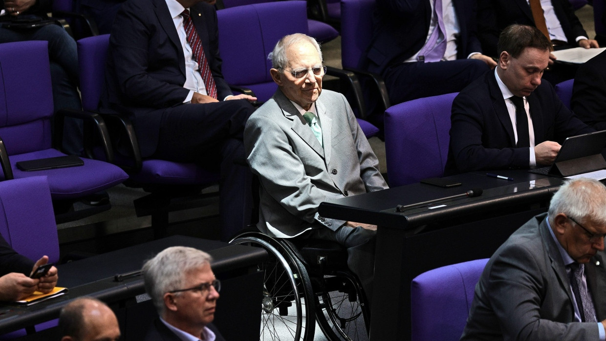 Der Pflichtmensch in „seinem“ Parlament: Wolfgang Schäuble im Juli 2023 im Bundestag