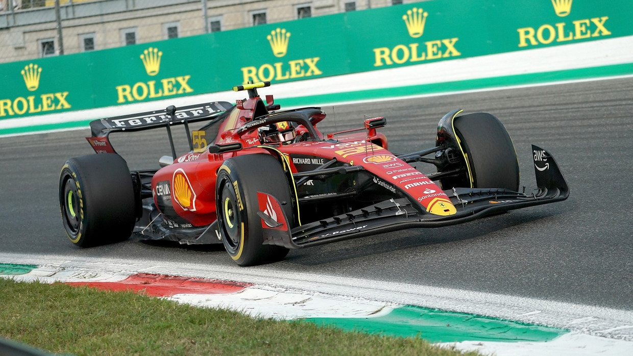 Schnellster im Training: Carlos Sainz im Ferrari