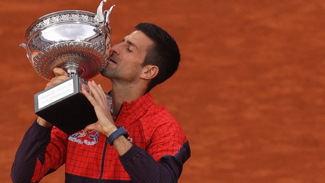 Der Erfolgreichste, der er immer sein wollte: Novak Djokovic mit seiner 23. Grand-Slam-Trophäe.