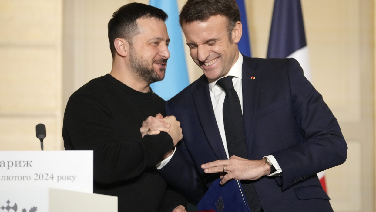 Zwei, die miteinander können: Selenskyj und Macron im Februar in Paris