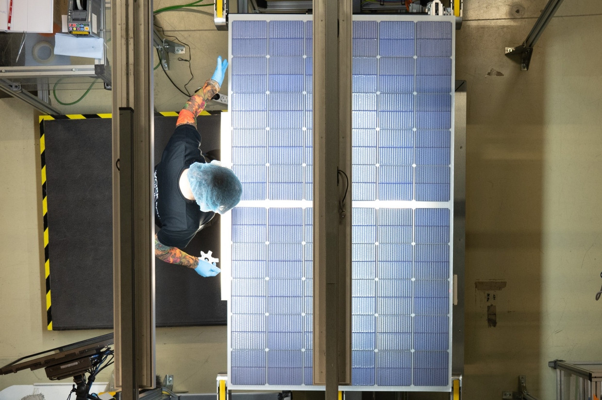 Freiberger Produktionslinie für Solarmodule der Meyer Burger Technology AG