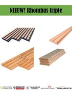 Rhombus profiel planken | Triple NIEUW | Blokhutplank | Wand, Doe-het-zelf en Verbouw, Hout en Planken, Nieuw, Plank, Ophalen of Verzenden