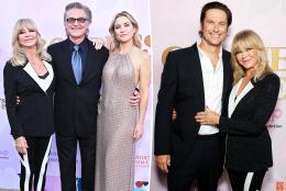 Goldie Hawn, Kurt Russell, Kate and Oliver Hudson make rare red carpet appearance as family