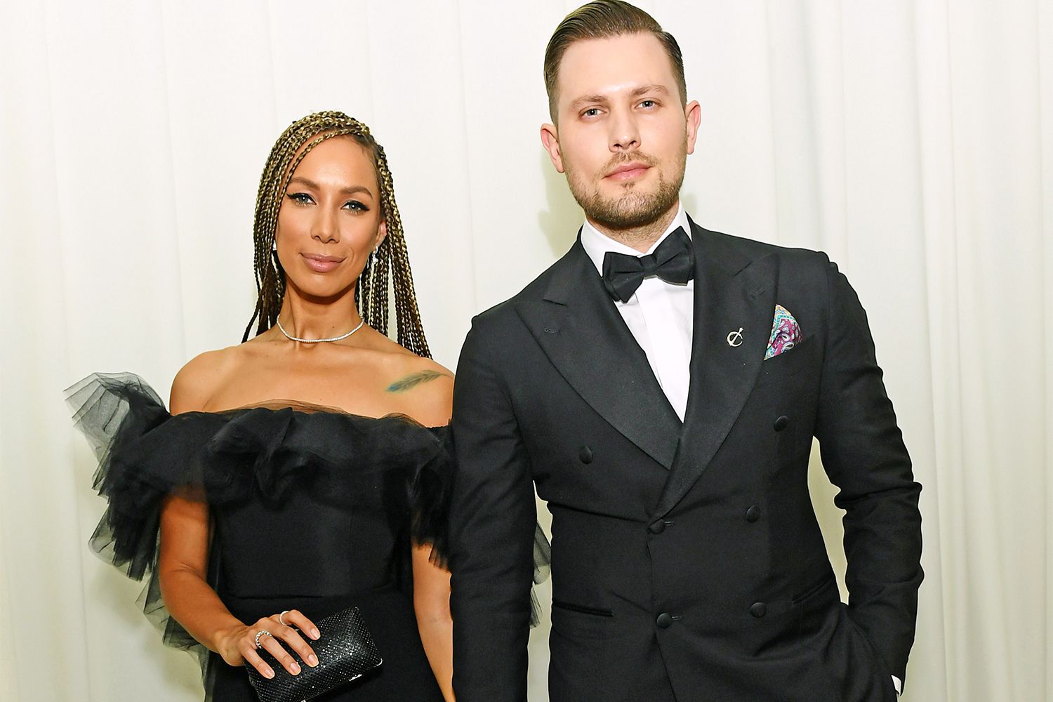WEST HOLLYWOOD, CALIFORNIA - FEBRUARY 09: Leona Lewis and Dennis Jauch attend the 28th Annual Elton John AIDS Foundation Academy Awards Viewing Party sponsored by IMDb, Neuro Drinks and Walmart on February 09, 2020 in West Hollywood, California. (Photo by Mike Coppola/Getty Images)