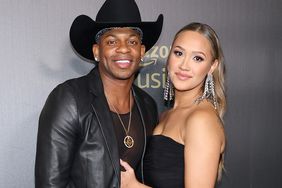 Jimmie Allen and Alexis Gale attend the Recording Academy Honors presented by The Black Music Collective during the 64th Annual GRAMMY Awards on April 02, 2022 in Las Vegas, Nevada