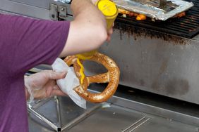 NYC pretzel stand