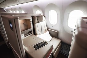 Luxurious seats inside the plane