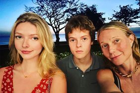 Gwyneth Paltrow and her kids, Apple and Moses in 2022.