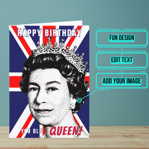 Je oude koningin Gay Gelukkige Verjaardag Kaart