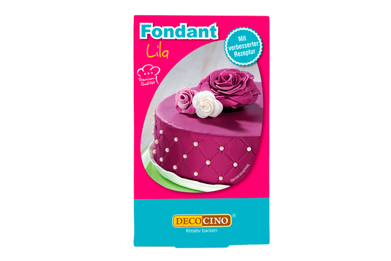 Eine Packung mit Fondant lila