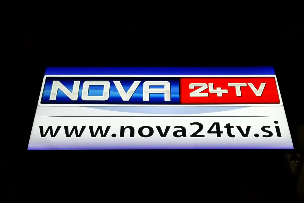 Logo of Nova24TV media outlet. Photo: Aljoša Rehar/STA