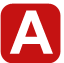 Letter A uit het logo van Klub Aktivo