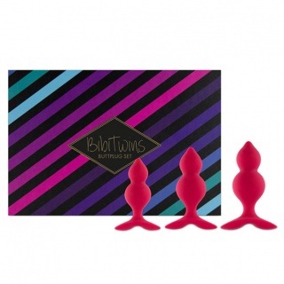 FeelzToys - Bibi Twin Butt Plug Set 3st (Roze)