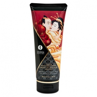 Shunga - Massage Cream (eetbaar) 200ml (Aardbei)