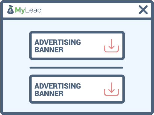 Advertising banners icon